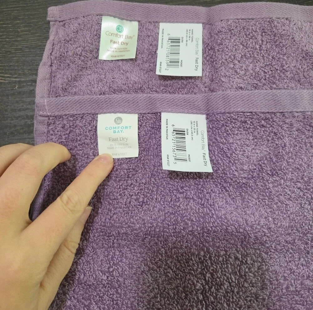 Comfort Bay Lavender Purple Towel Set Of 2